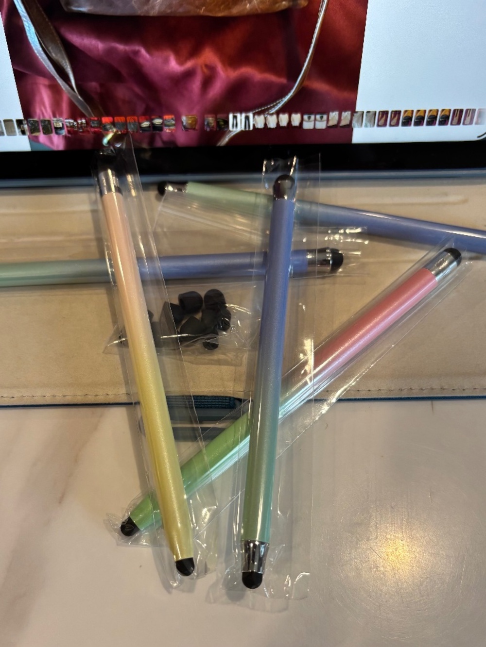 Stylus Double Sided, 2 Pens, with extra tips